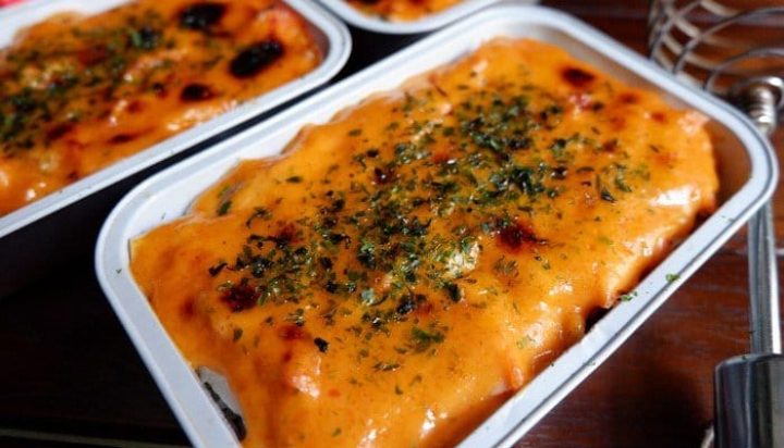 Resep Baked Rice Salmon Mentai